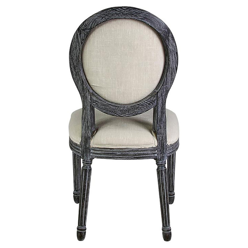 Medallion Fabric Side Chair in Ivory
