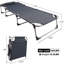 Portable Folding Camping Cot Adjustable 4-Position Reclining Sleeping Cot with Pillow-68873812