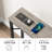 Geron 39.3" Console Table with Power Outlets, Compact Sofa Table with Storage-2093664686
