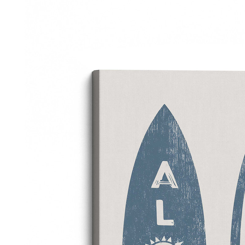 Aloha Surf Trio, ensemble d'impression sur toile carrée, Toile tendue, Toile tendue, 12" H x 12" W