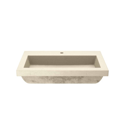 NativeStone Trough Concrete Drop-In Sink