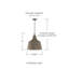 Luminaire suspendu en métal 15 lumières l 15,50 "x H 17" Quarry-101072438-100738056