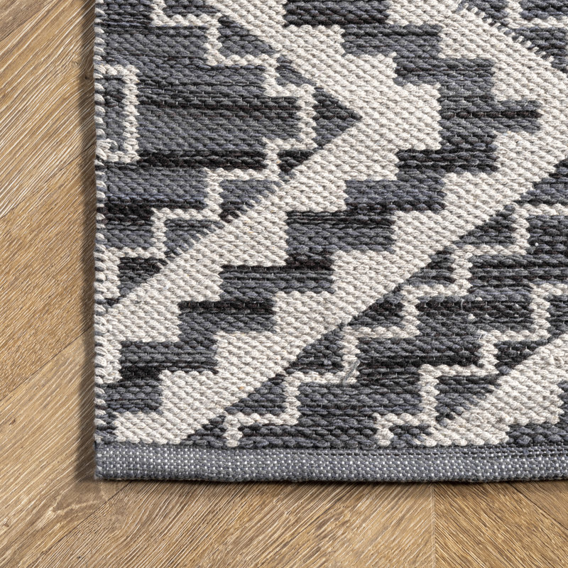 Kleiber Cotton Geometric Indoor Rug, null