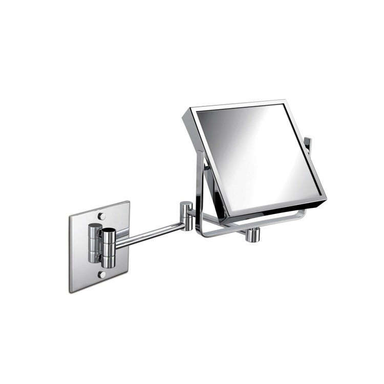 Moon Light Metal Wall Mirror, Chrome