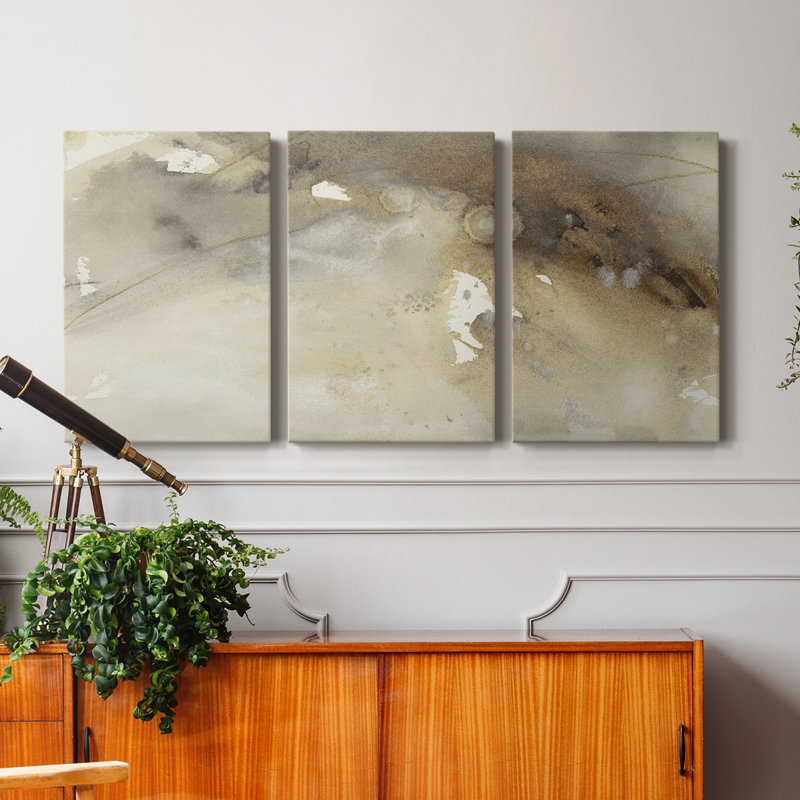 Waves In Motion II - Toile tendue avec châssis de qualité supérieure - Prêt à être accroché, H 60 po x l 120 po x P 1 po