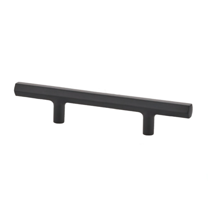 Emtek Mod Hex Extended Pull 3 1/2" Center-to-Center, Flat Black
