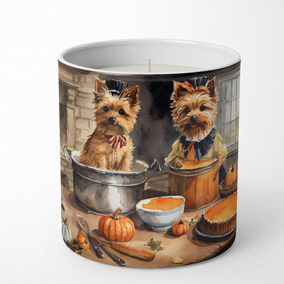 Bougie parfumée Pumpkin Pie avec support en céramique