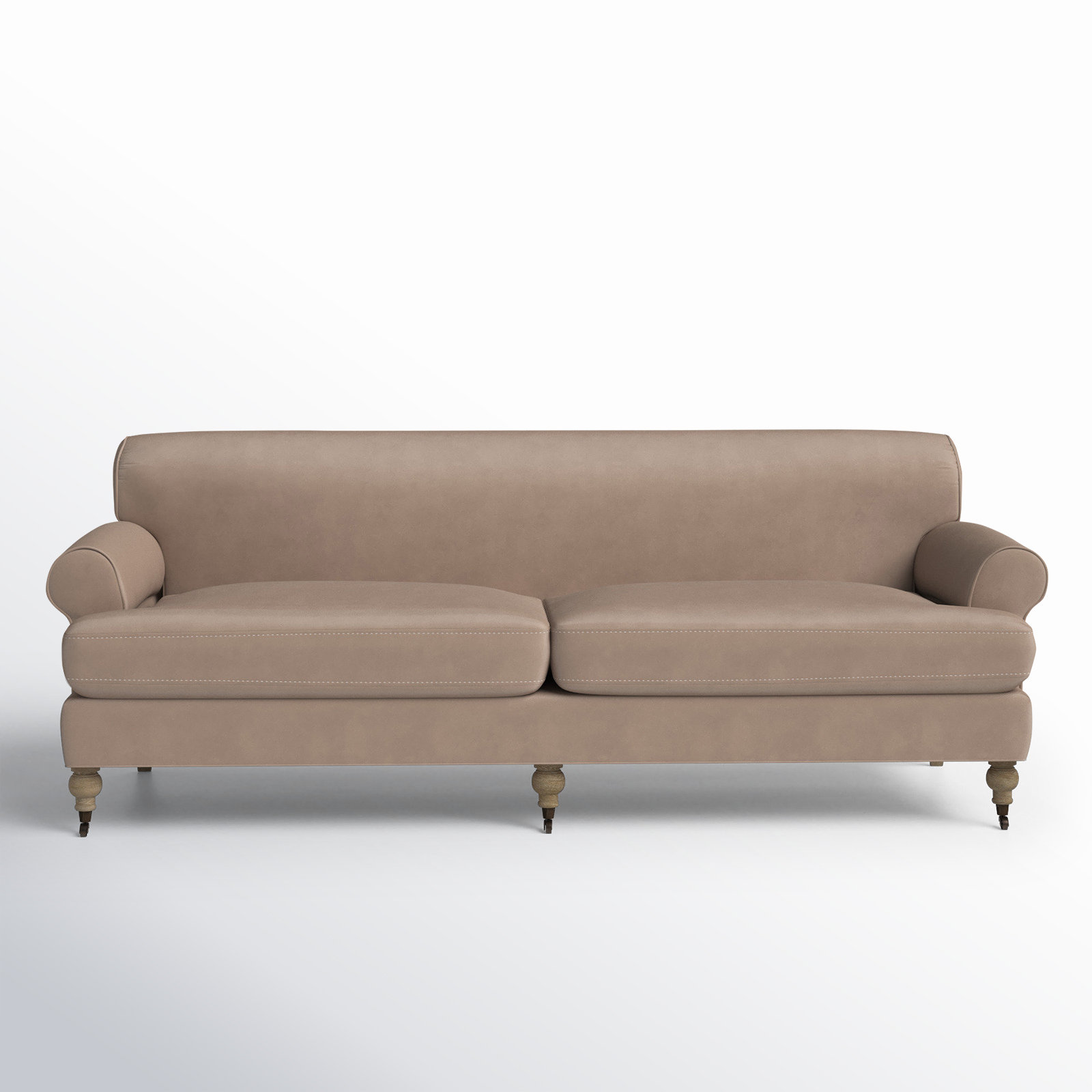 Harbor 88'' Upholstered Sofa, Mink Velvet