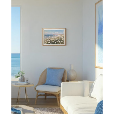 Coastal Wildflower Landscape Framed Wall Art