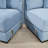 54.3" Oversized Cloud Modular Sectional Couch,Extra-Thick Armrests Good Resilience Cushions Ergonomic Design Premium Soft Corduroy Fabric,Easy Assembly For Living Rooms Study,Blue-879991505