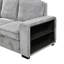 Canapé-lit modulaire convertible en L avec canapé-lit moderne avec méridienne de rangement, port USB et porte-gobelet pour le salon - gris clair Modern-1175381423