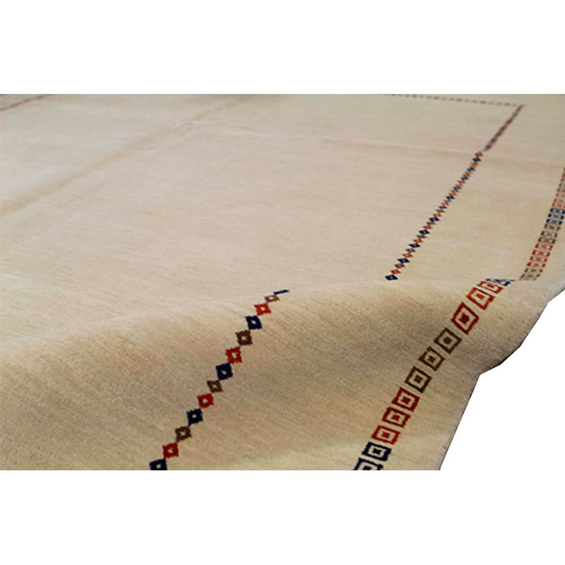 Wool Area Rug in Beige