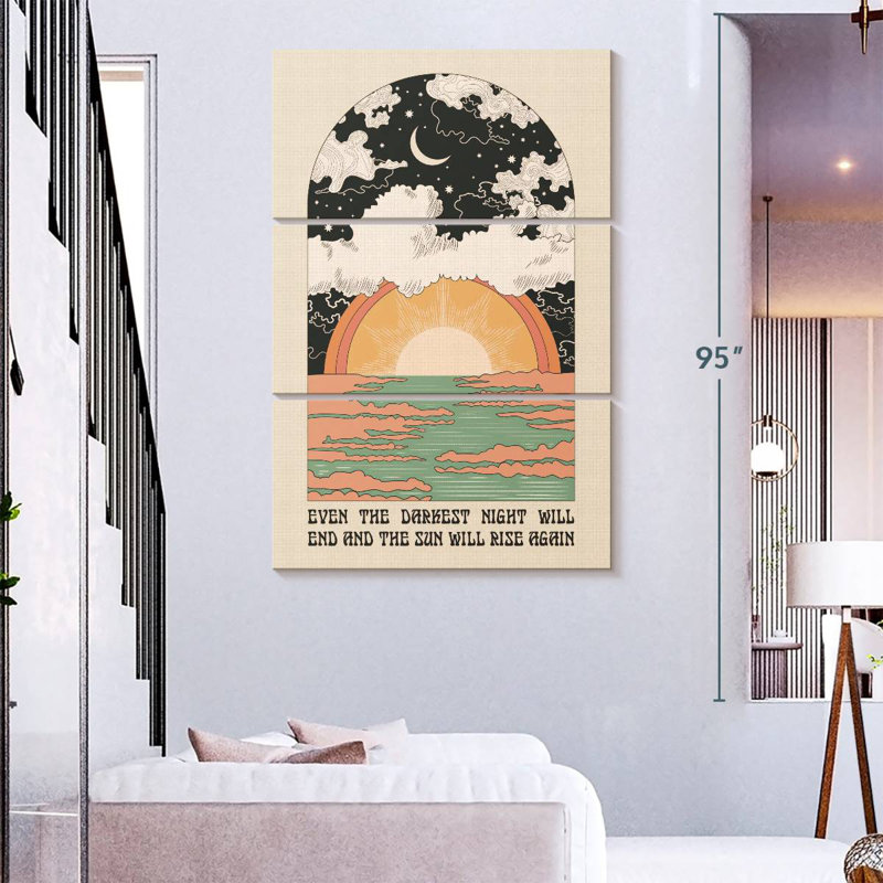 Tergel The Sun Will Rise, 74" H x 48" W