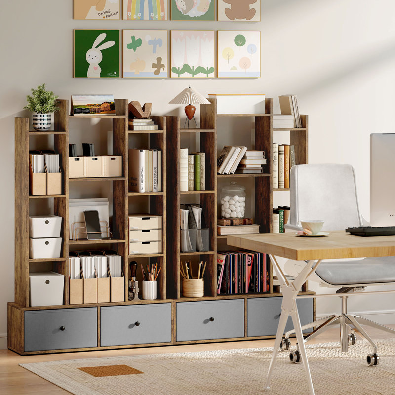 124cm H x 80cm W Particle Board Bookcase