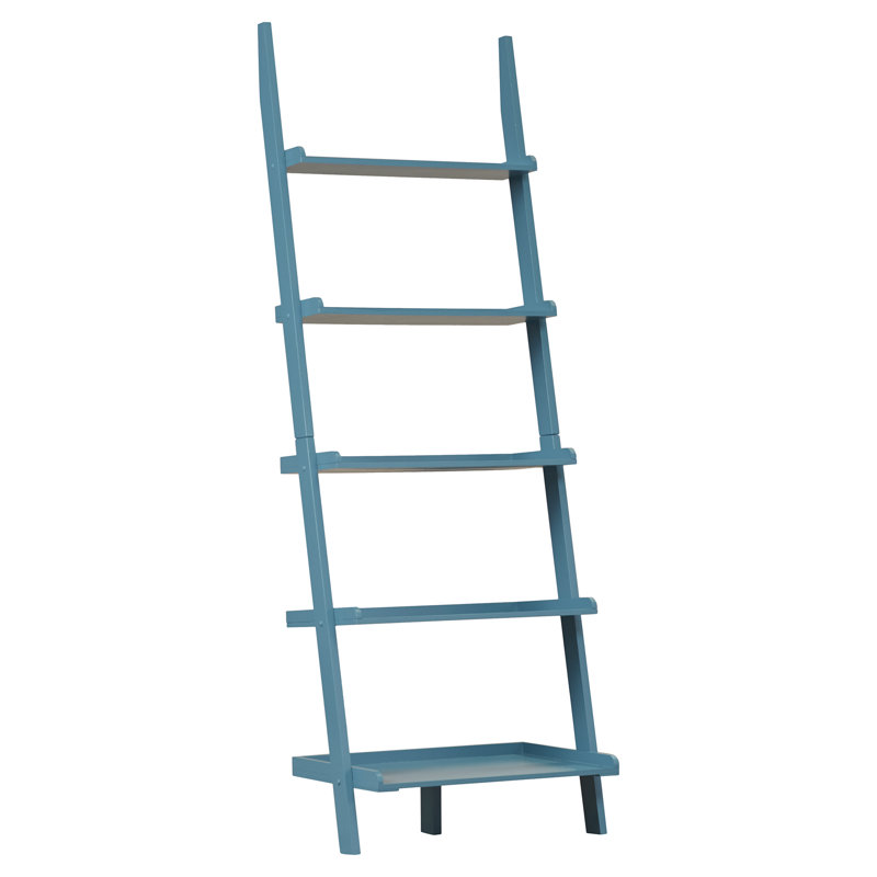Bibliothèque échelle Loucks, 41 po H x 23 po l x 6 po P, Bleu