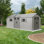 Lifetime 20 pi. x 8 pi Remise de rangement extérieure en polyéthylène haute densité (plastique) avec construction renforcée en acier