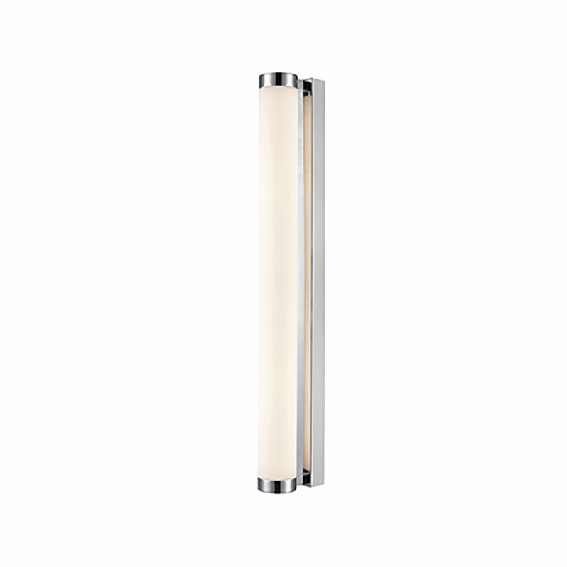 Gundolf LED Flush Mounted Sconce, Chrome, 64.5cm H x 6.5cm W x 11.5cm D