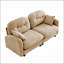 Canapé modulaire en tissu de chenille avec causeuse, dossier capitonné, conception ergonomique, mousse haute densité, installation facile, accoudoirs élégants, base en bois de haute qualité, convient aux salons-1223591896
