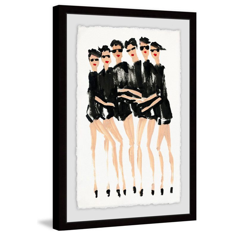 Six Modèles - Single Picture Frame Painting, 61 cm H x 41 cm W