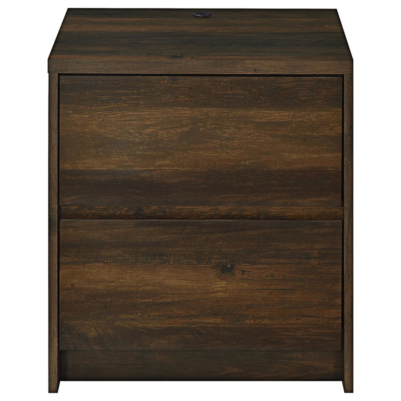 Table de chevet avec lumières DEL et USB, Vert foncé
