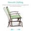 Fauteuil oscillant d'extérieur en métal Nethuki-1977410472