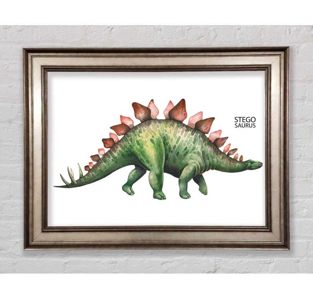 Stegosaurus - Einzelner Bilderrahmen Kunstdrucke