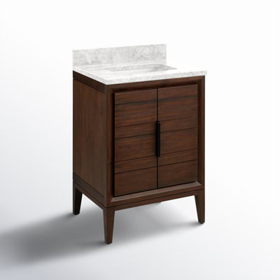 Aliso 24" Carrara Marble Single Bathroom Vanity