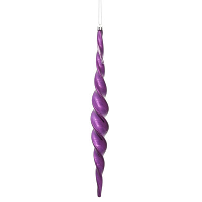Shiny Spiral Icicle Christmas Ornament
