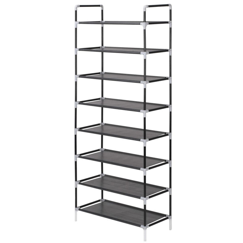 24 Pair Shoe Rack, Black