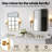 Modern Tilting Bathroom Vanity Wall Mirror | Stainless Steel Pivot Frame-312209433-312209434