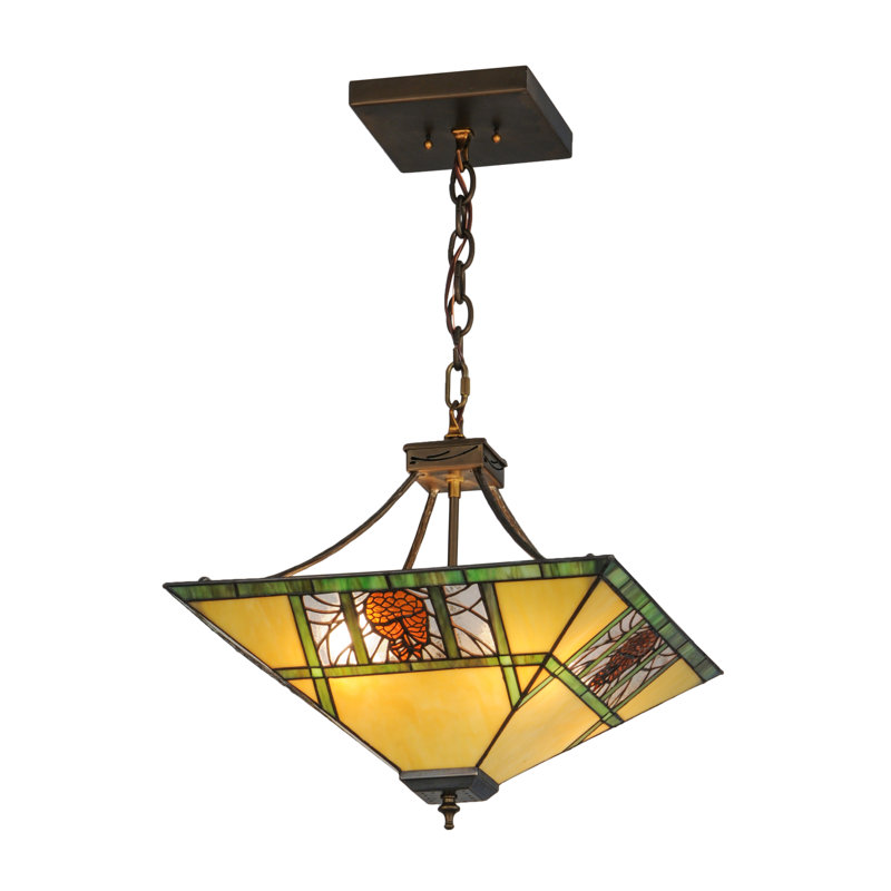 Rustic Lodge 4 - Light Pendant, 20-49" H x 17" W x 17" D