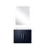 Meuble-lavabo bleu marine - 24 po X 22 po, comptoir en quartz, miroir, comptoir de salle de bain à compartiment spacieux, tiroir à fermeture en douceur inclus