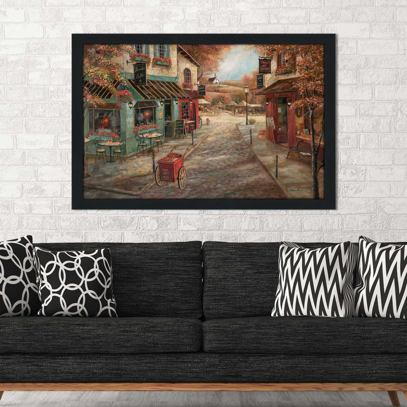 « automne splendor », reproduction de peinture à l’huile encadrée, H 35,5 po x l 51,5 po x P 0,75 po