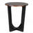 ACACIA SOLID WOOD SIDE TABLE,BROWN & BLACK COLOR