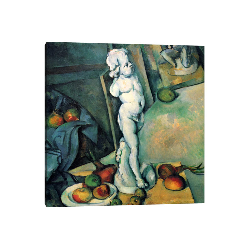 Still Life With Cherub by Paul Cezanne - Wrapped Canvas Gallery-Wrapped Canvas Giclée, 93.98 cm H x 93.98 cm W x 1.91 cm D