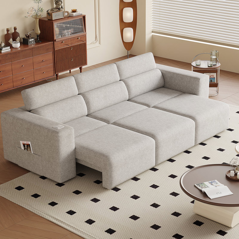 Chariot de rangement Datto, Beige