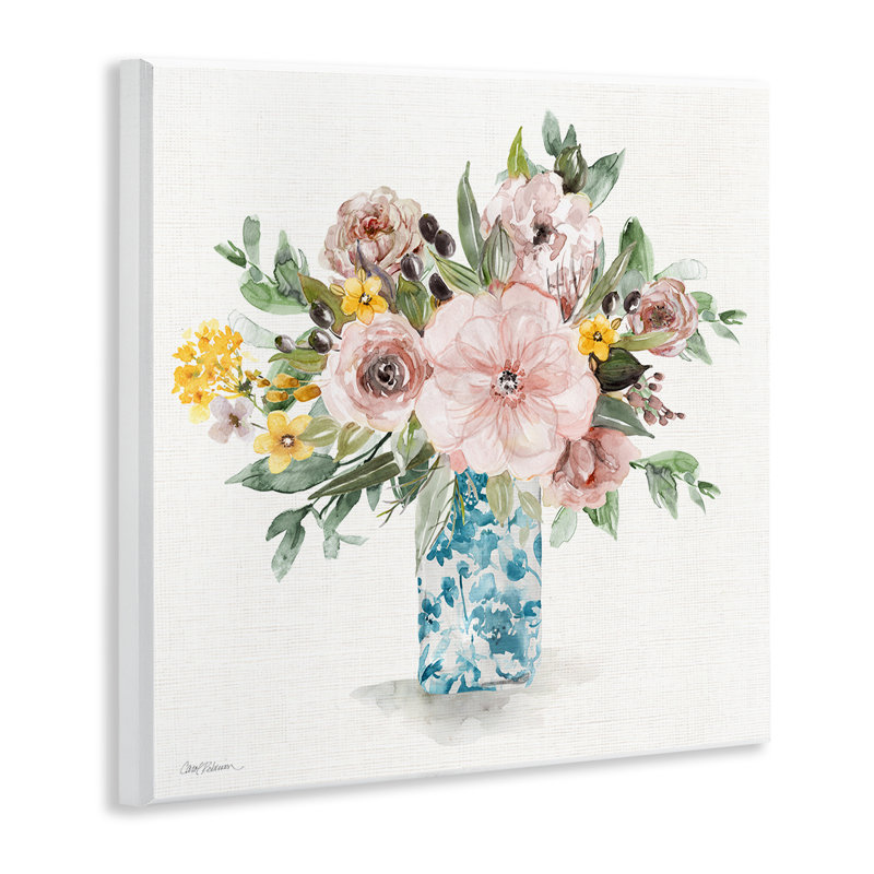 Bouquet d'été chinois, plaque murale, design par Carol Robinson