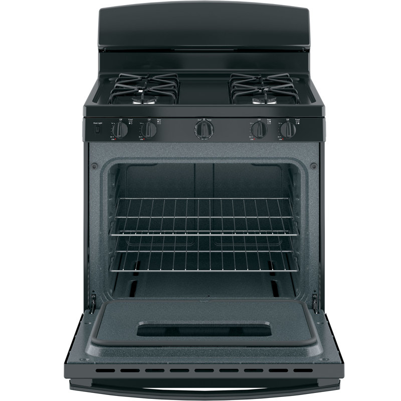 30" 4.8 cu. ft. Freestanding Gas Range, Black