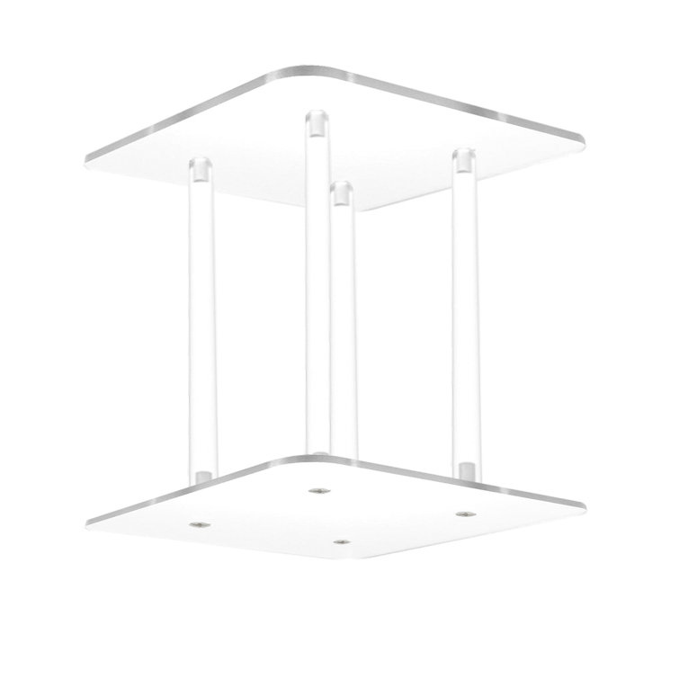 https://assets.wfcdn.com/im/21709628/resize-h755-w755%5Ecompr-r85/1876/187676220/1%22+Rods+Clear+Riser+Acrylic+Transparent+Plexiglass+Pedestal+Table+Display+Podium.jpg