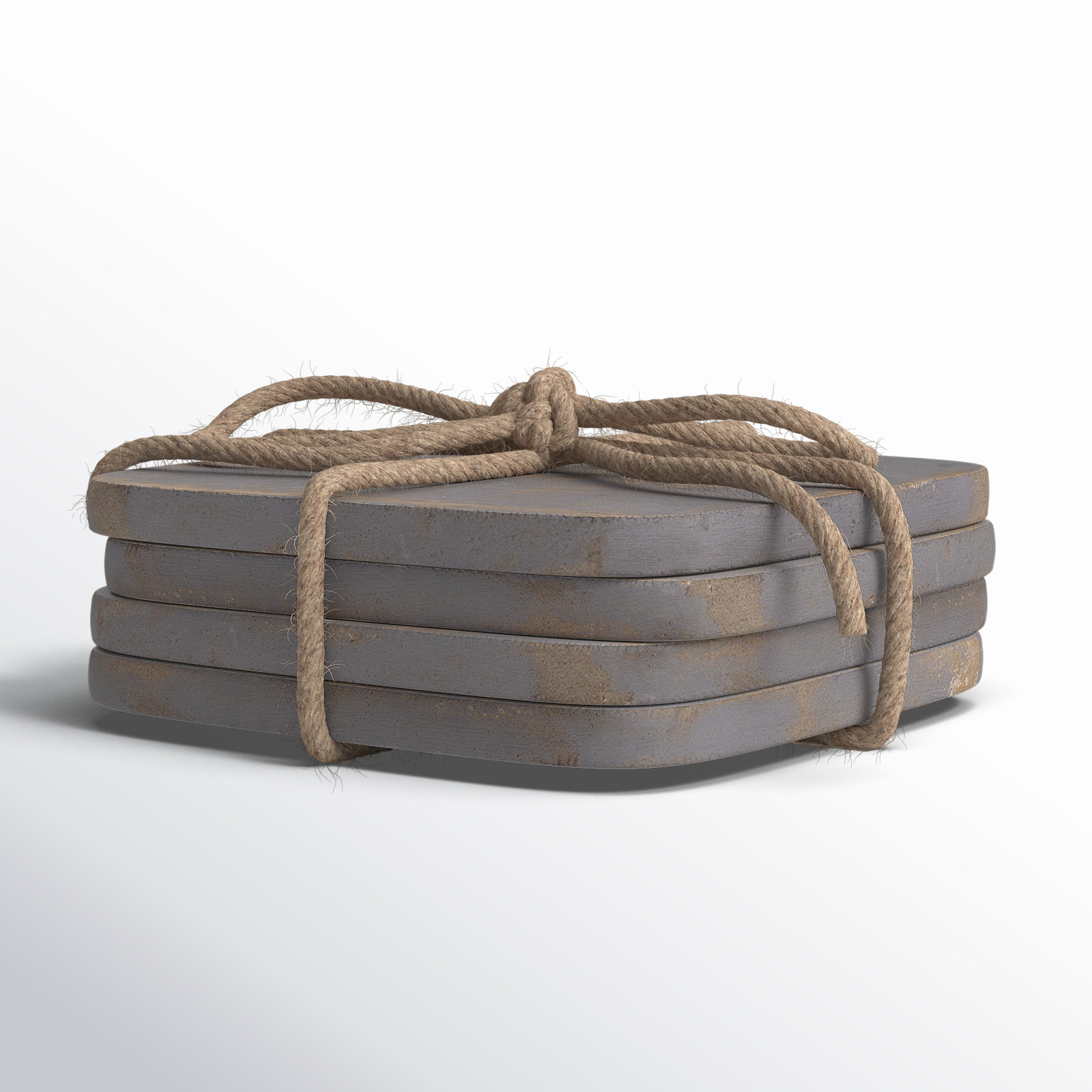 Amorita Wood Coaster, Gray