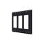 Deltana SWP4740U19 Switch Plate, Triple Rocker in Paint Black
