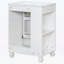 Meuble-lavabo de 24 po avec lavabo, structure en bois, porte à fermeture douce et rangement latéral ouvert-1530725709