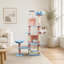 Arbre à chat 71 pouces avec grande maisonnette, coussin amovible et hamac pour grands chats-147614973