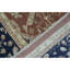 Hand-Knotted High-Quality Rust and Blue Area Rug