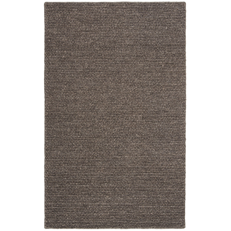 Carisbrooke Lauren Ralph Lauren Hand Woven Wool/Cotton Solid Color Rug in Chocolate, Rectangle 3' x 5'