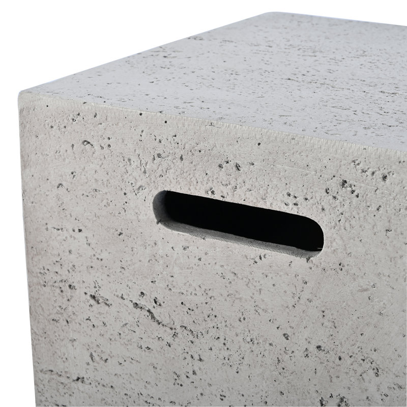 Table de couverture d'extérieur pour réservoir de propane 15,75 po MGO, table d'appoint pour foyer d'extérieur au gaz, aucun assemblage requis