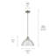 Luminaire suspendu dôme 1 lumière 11 po-61361139