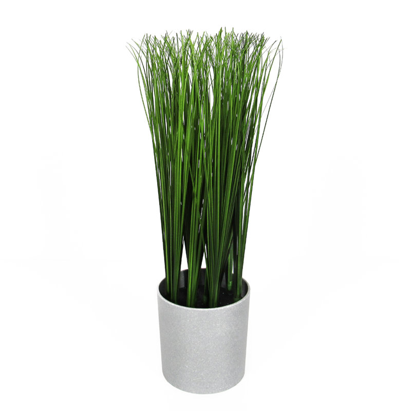 15'' Faux Onion Grass Plant in Pot
