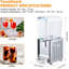 Distributeur de boissons à deux cuves en acier inoxydable, machine à thé glacé 18L pour restaurants, hôtels, fêtes et événements