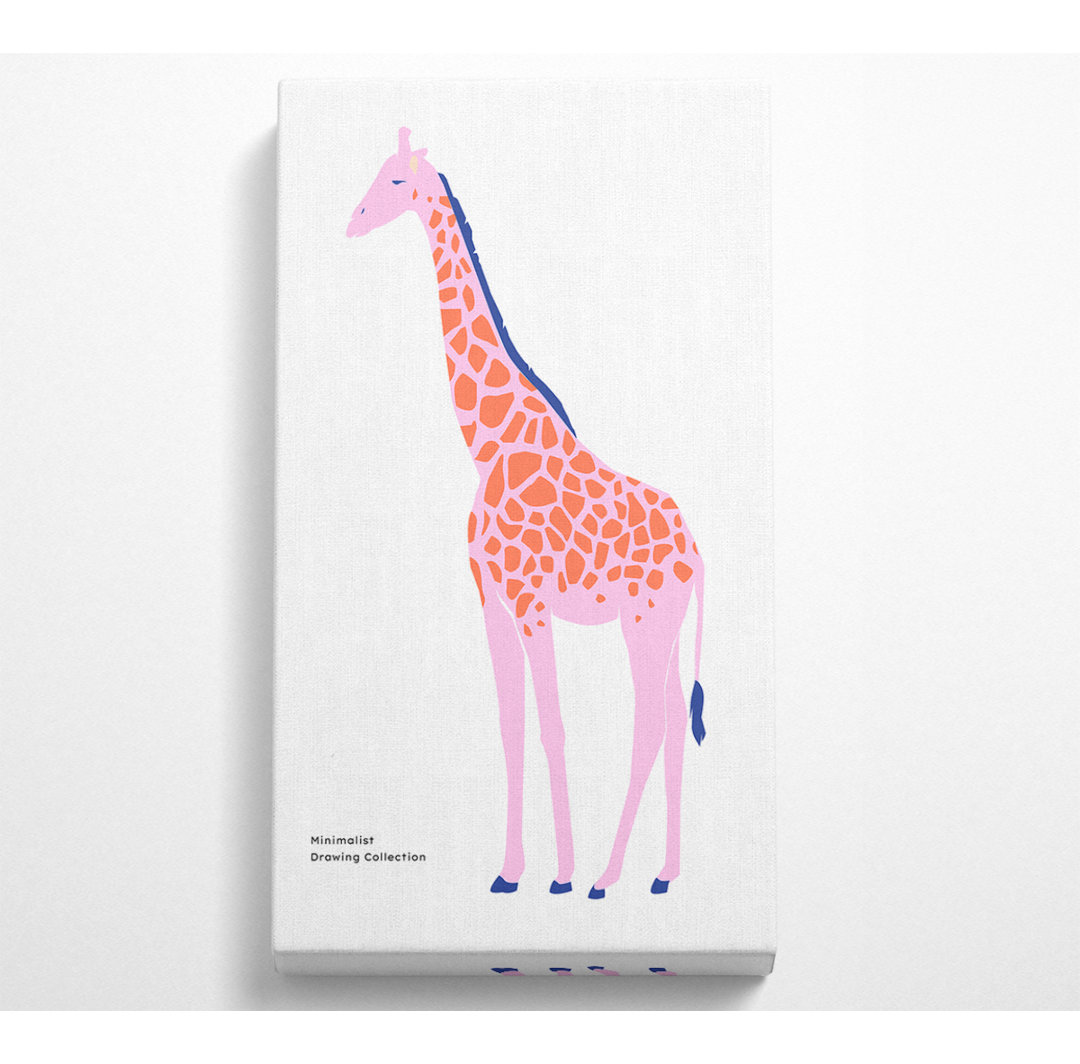 Ovolo Pink Giraffe - Kunstdrucke auf Leinwand